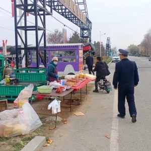 占道經(jīng)營不可取，讓出道路享文明