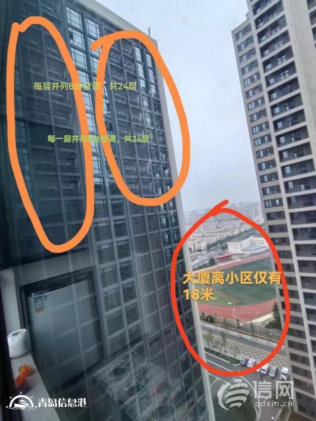 沙盤朝東實際朝西 近百臺空調(diào)外機正對大云谷·金茂府“吹熱氣”