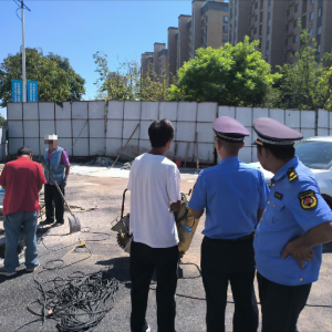 鳳臺執(zhí)法中隊：守護圍擋安全，助力城市建設
