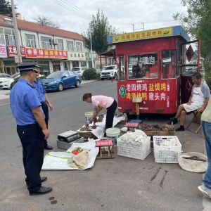 清理占道經(jīng)營(yíng) 規(guī)范市容秩序