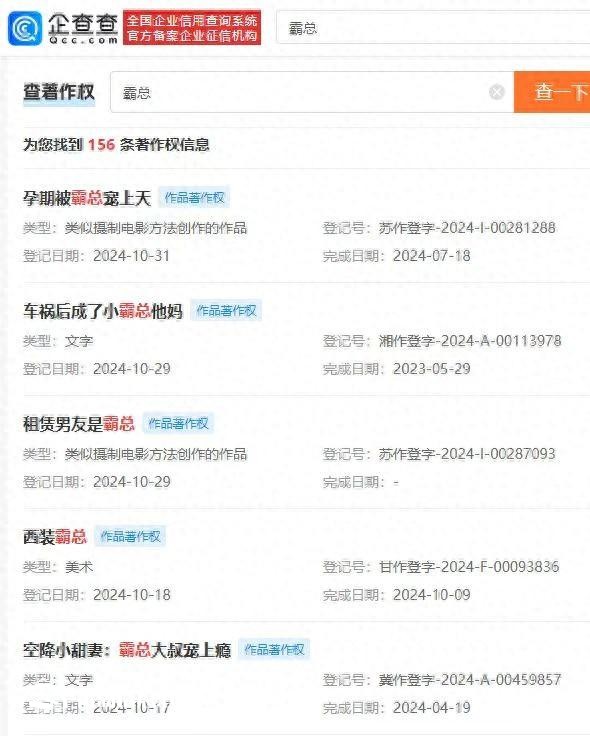 廣電總局要求加強對“霸總”微短劇管理 超百個“霸總”作品登記著作權(quán)