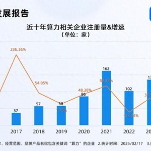 2024年中國智能算力規(guī)模增長74.1% 相關(guān)企業(yè)注冊量增長52.21%