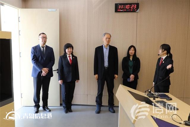 香港城市大學(xué)法學(xué)院院長一行到青島國際商事法庭參觀調(diào)研