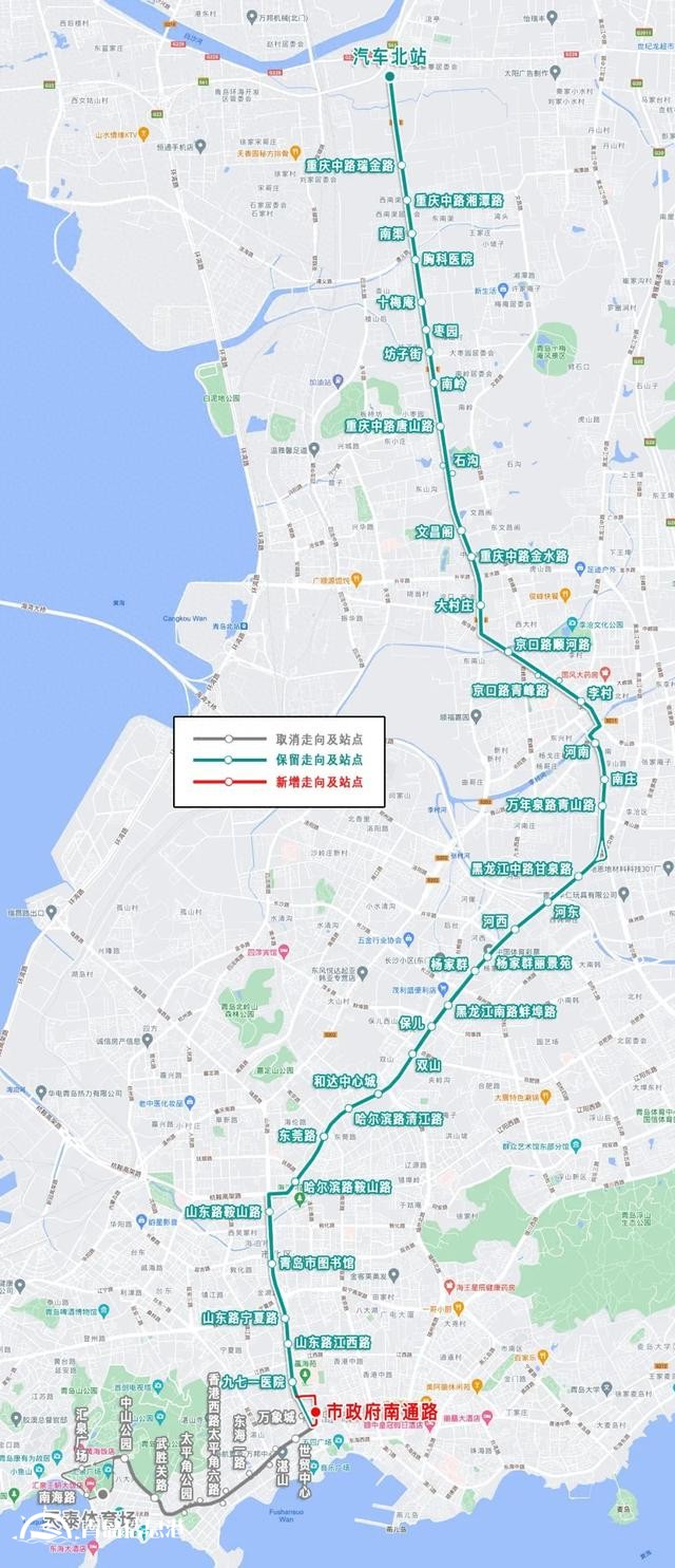青島605路公交線公布擬截短方案 向市民征集線路優(yōu)化意見(jiàn)