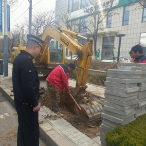 強化市政道路檢查 嚴(yán)查破壞城市道路 保障出行暢通