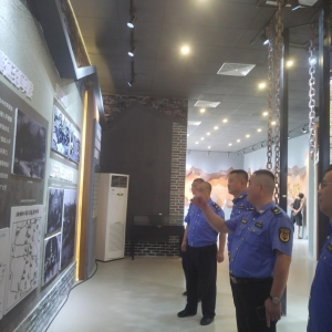 鳳臺執(zhí)法中隊黨支部參觀“五虎將抗日紀念館”